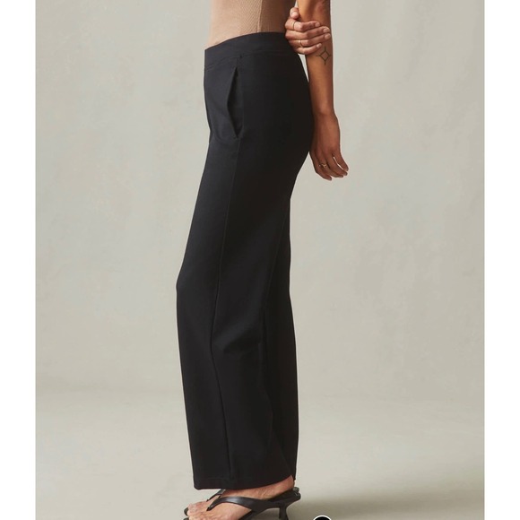 American Giant Black Straight Ponte Pants Made in USA Size Medium - Picture 9 of 13